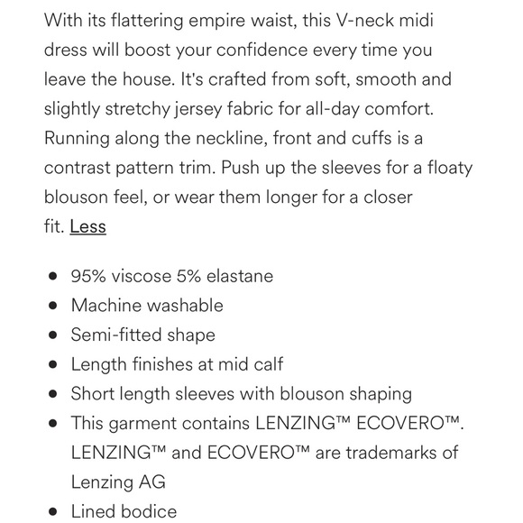 Boden Eva Jersey Midi Dress in Bluebell Delicate Bud - Picture 15 of 16